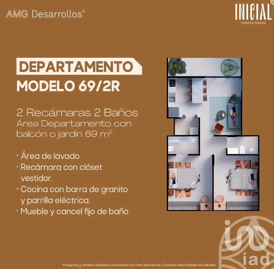 Departamento en Venta en Diaz Ordaz, Mérida, Yucatán | NEX-216431 | iad México | Foto 8 de 8