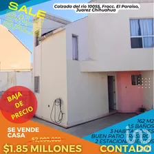 NEX-195458 - Casa en Venta, con 3 recamaras, con 1 baño, con 91 m2 de construcción en El Paraíso, CP 32408, Chihuahua.